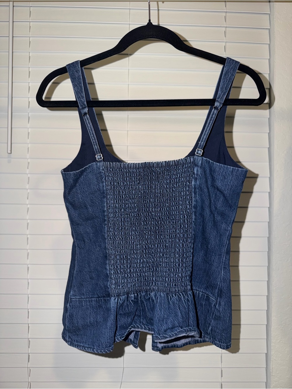 Hollister Denim Button-Front Camisole - Blue - Picture 3 of 4